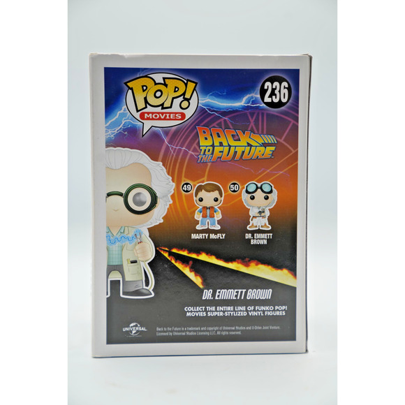 Funko Pop! Back to the Future Dr. Emmett Brown #236 Exclusive Loot Crate Edition - Picture 2 of 7